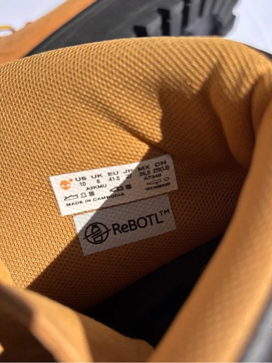 Timberland Sky 6-Inch Lace Up Wheat Nubuck Leather Platform Boots Women's - Picture 5 of 8